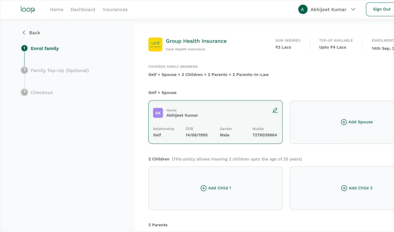 a screenshot of a web page with a number of options